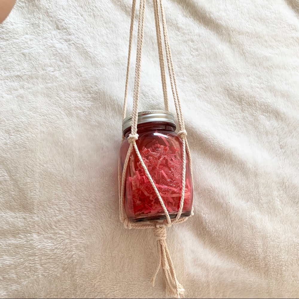 🌿 Mason Jar Macrame Plant Hanger - Cotton 🌿
